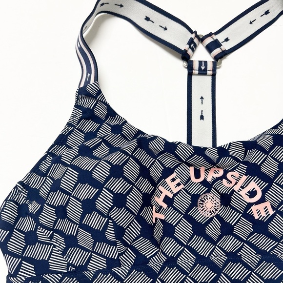 The Upside X Soul Cycle Womens The Alexa Vintage Printed Sports Bra Size US 10 - Picture 6 of 7